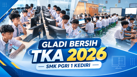 SMK PGRI 1 KEDIRI Laksanakan Gladi Bersih Tes Kemampuan Akademik (TKA) Tahun 2026